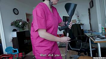 a single french caregiver with a nice big ass fucked at home during her work hours