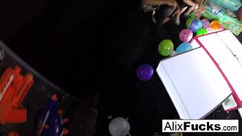 crazy clown strip club lesbian fucking with ripped clothes