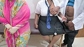 Doctor pounds patient hard in hospital 😈