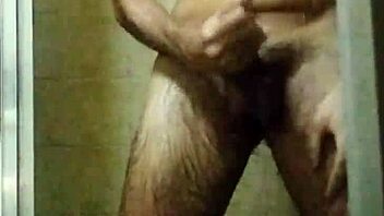Skinny brazilian masturbates in shower until orgasm
