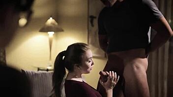 assistant is anal fucked by her boss husband as she watches