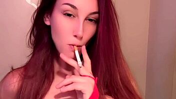 artemisia love big tits cigarette smoking session