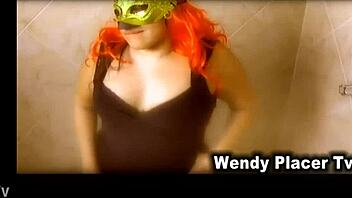 wendy gives deep throat to her client