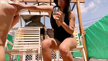 drinking pee terrace april big