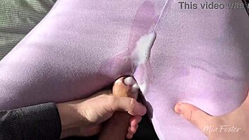stepsister rubs her wet pussy till i creampie her