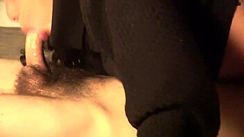 hairy cock gags her deep throat