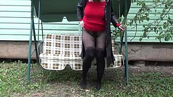 sexy pantyhose on a hot milf
