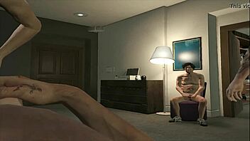 blonde gets fucked in wild gangbang