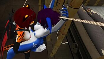 Blue Vixen Gets Used Properly And Lots