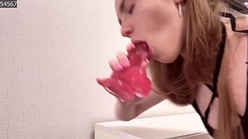 Sweet girls bounce and shake their pussies up close