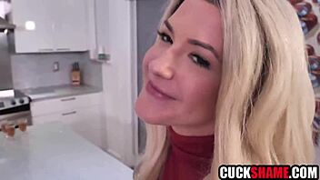 Milf teacher fucks janitor in front of her cuckold husband