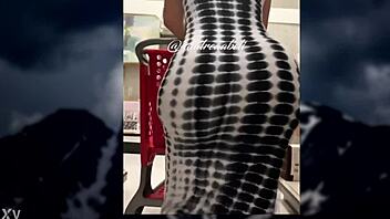 Fine instagram model msandrea tv shows off big tits and ass