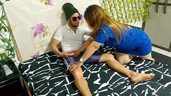 boss fucks curvy milf until he cums inside her