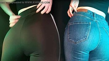 twins scratch deep and slow in sexy leggings