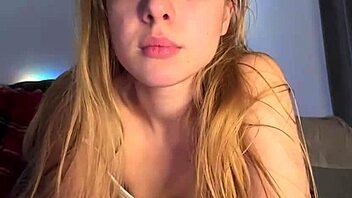 Natural tits playing and pussy fingering