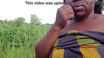 Beautiful maiden takes a long walk through the bush