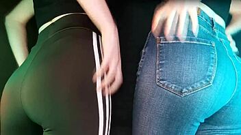 twins scratch deep and slow in sexy leggings