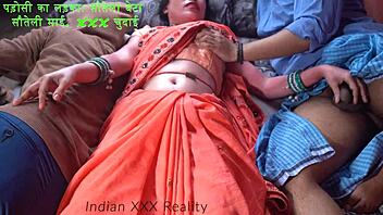 Indian woman in hot family scene