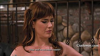 Welcoming nudism into our lesbian group play session