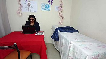 Perverted doctor fucks her patient in the office