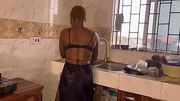 sexy simeon banged me hard in kitchen
