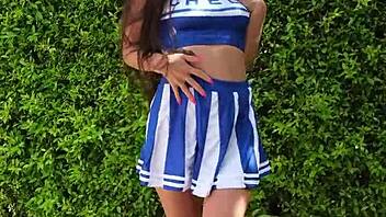 super sexy naked cheerleader flashing