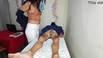 Perverted doctor fucks her patient in the office