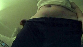 undressing and playing with my belly