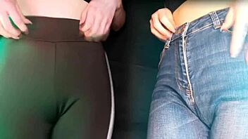 twins scratch deep and slow in sexy leggings