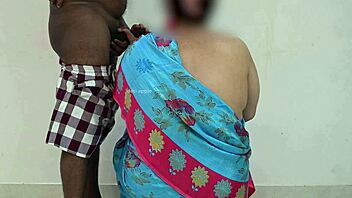 Susmita gives sloppy maid blowjob on knees