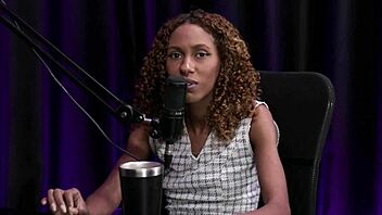A woman explains anal entry during intense dp casting