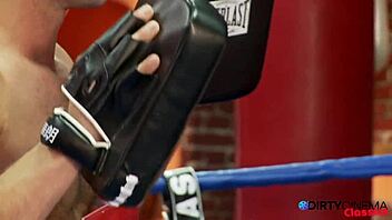 Boxing student fucks her coach hard in the ring