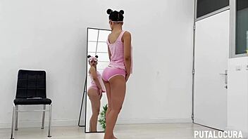 Creampie for hot brazilian in costume