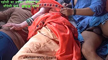 Indian woman in hot family scene