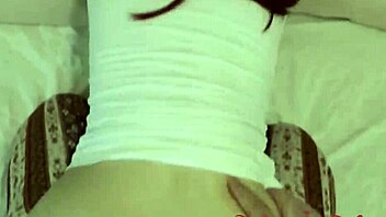 Curvy redhead milf is stuck setting up the bed and begs for doggystyle