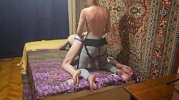 Anastasia mistress does homemade amateur pegging on sasha earth