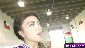 Sexy petite chick loves licking and sucking