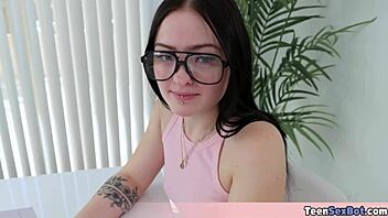 Did you agree to a free pussy day with this geeky girl