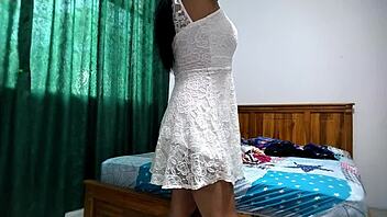 Sarita changing clothes to be fucked later