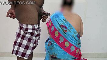 Susmita gives sloppy maid blowjob on knees