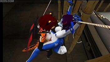 Blue Vixen Gets Used Properly And Lots
