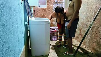Latina Milf Enjoys Backyard Passion