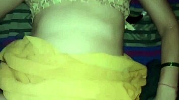 Hot girl gives handjob before sex