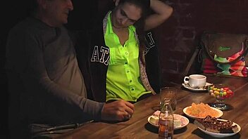 babe from bar drops down to suck dick hard