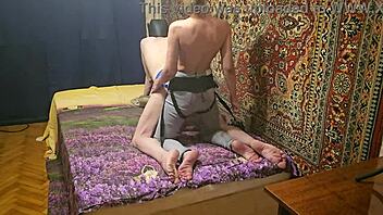 Anastasia mistress does homemade amateur pegging on sasha earth