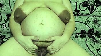 Oops my belly looks pregnant for cuckold tease