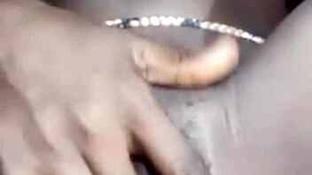 Clean shaved pussy looks wet and ready
