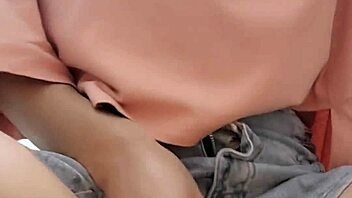 shemale ting xuan strokes cock in outdoor toilet