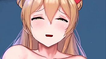 young blonde with big tits gets fucked in cool animation