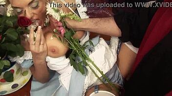 Great orgy during a cosplay party with wild group action